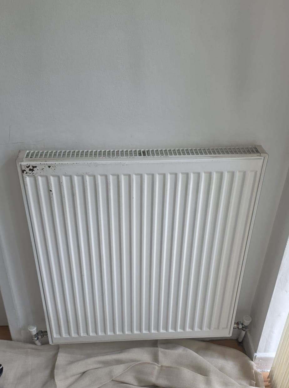 Radiator refitted with the floor fully protected